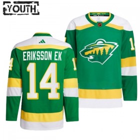Minnesota Wild Joel Eriksson EK 14 Adidas 2022-23 Reverse Retro 2.0 Grün Trikot Authentic - Kinder